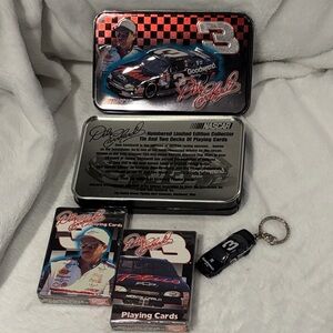 NASCAR Limited Edition Playing Cards and Tin Set with Keychain